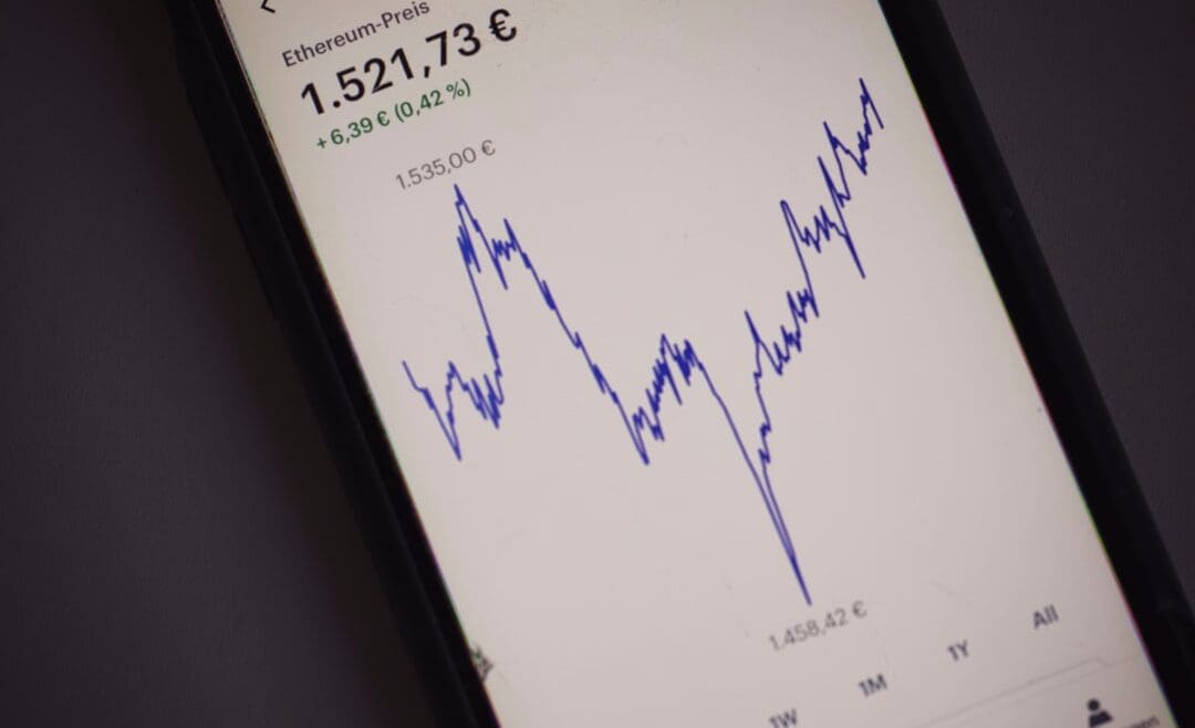 Photo Stock market graph